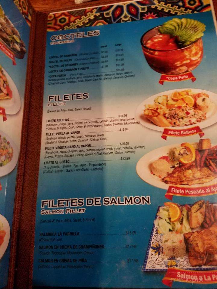 Marisco's La Perla Nayarita & Tequila Bar - Birmingham, AL menu_pic