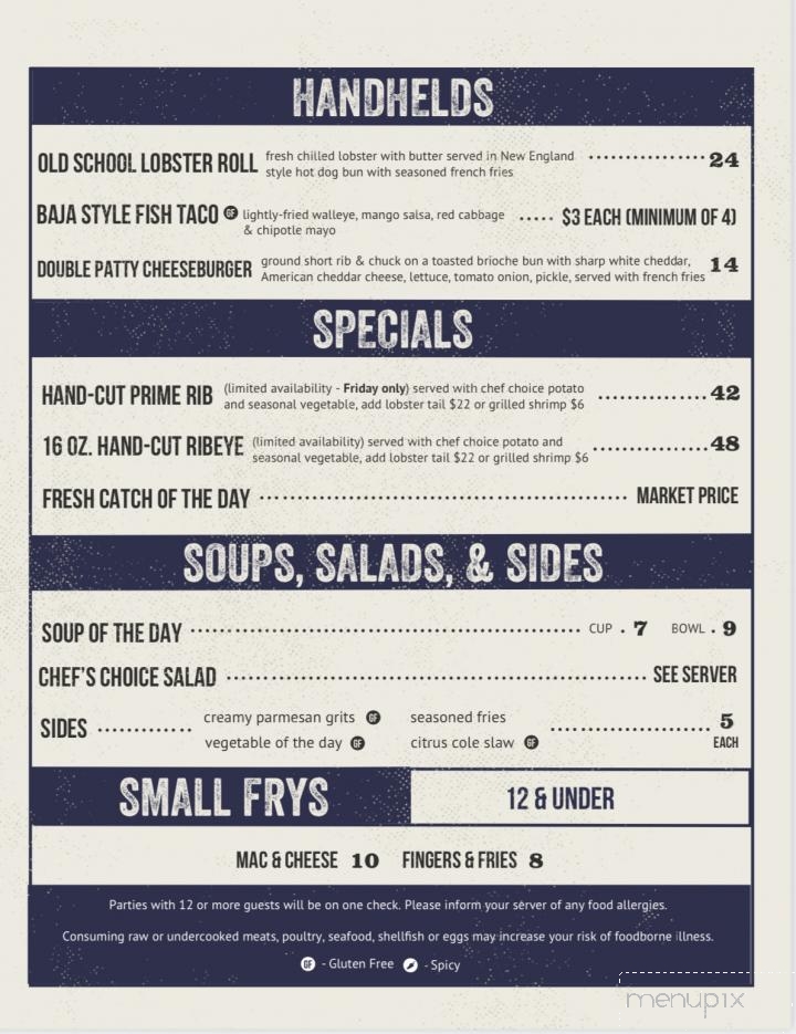 Bait & Hook Seafood and Grill - Cokato, MN menu_pic