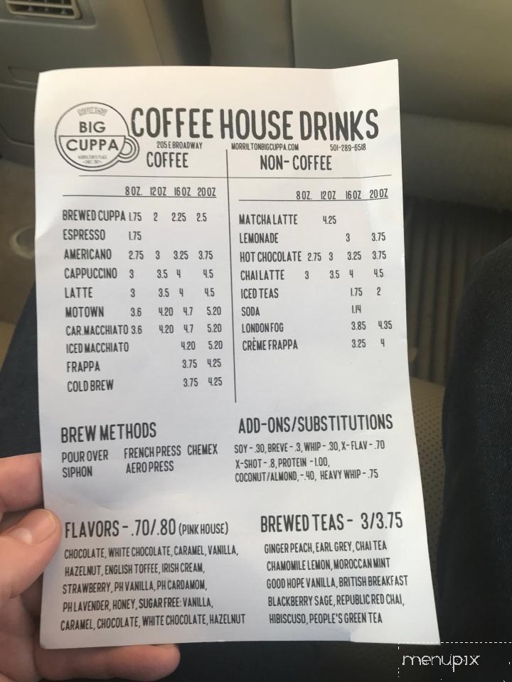 MidTown Coffee - Russellville, AR menu_pic
