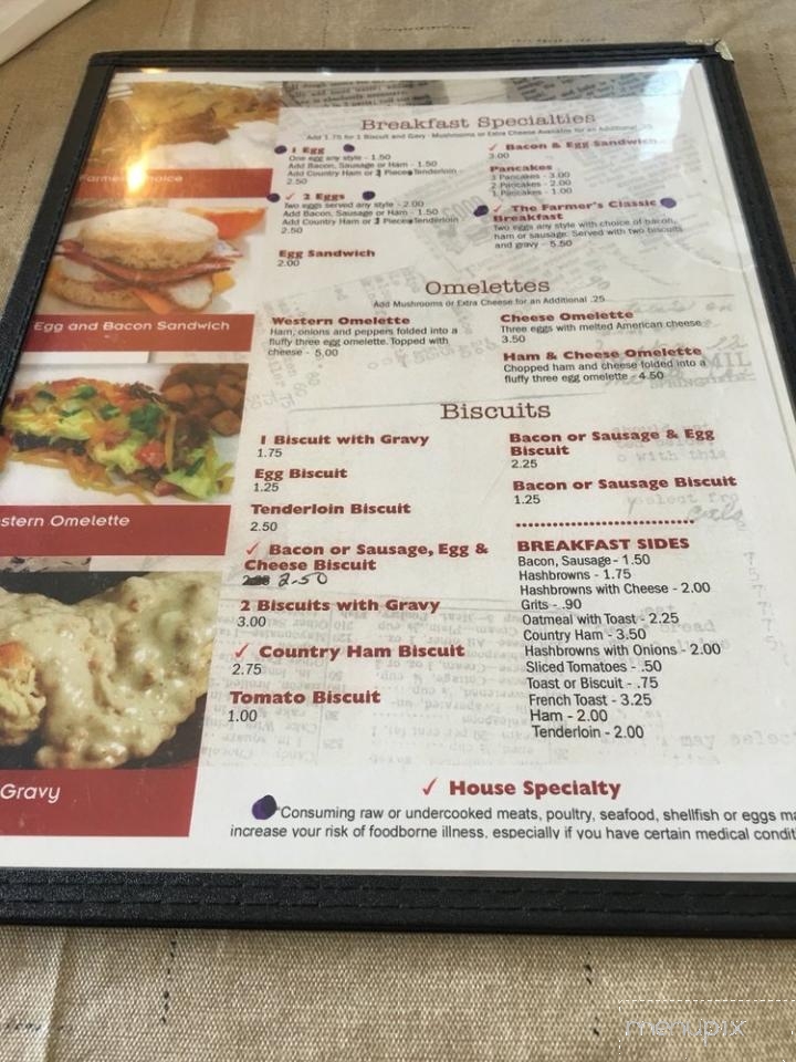 Baileyton Restaurant - Greeneville, TN menu_pic