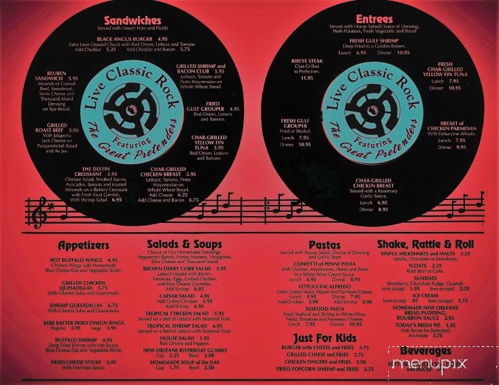 Yesterday's - Destin, FL menu_pic
