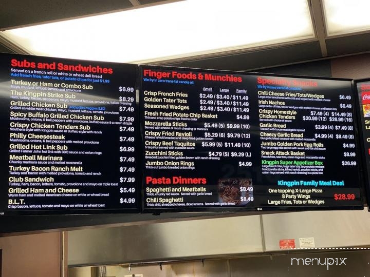 Kingpin Pizza - Lakewood, CA menu_pic
