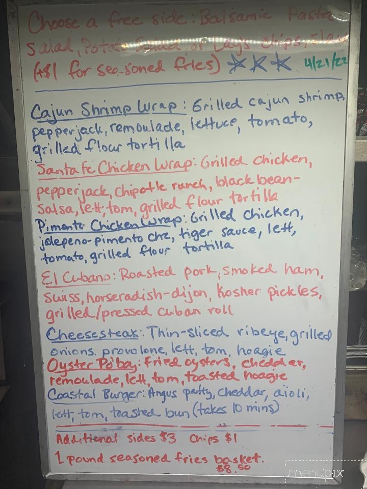 2 Bros Coastal Cuisine - Leland, NC menu_pic