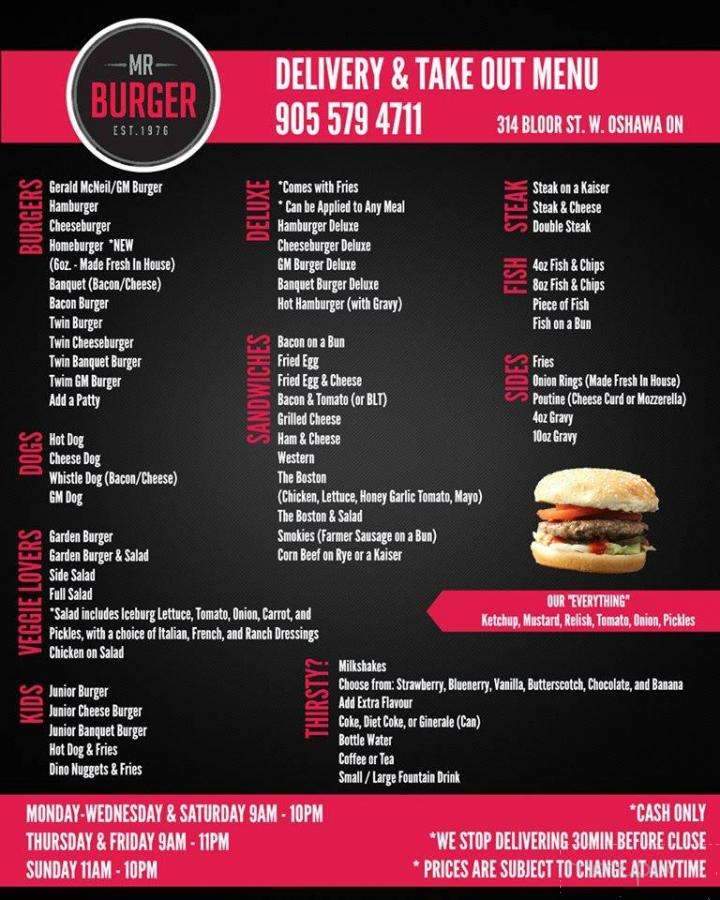 Mr. Burger - Oshawa, ON
