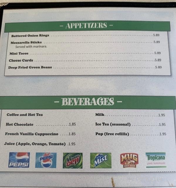 Farm House Cafe - Clarissa, MN menu_pic