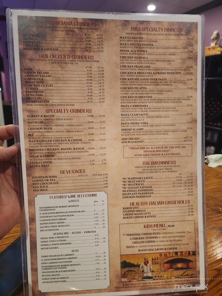 Max Pizza IV - Bristol, CT menu_pic