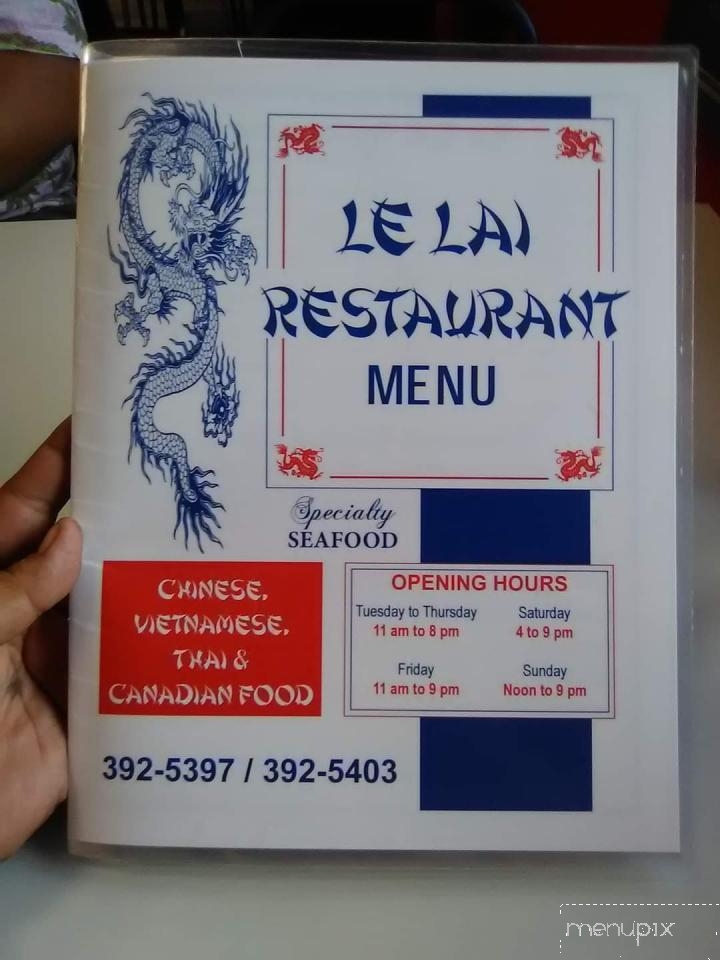 Le Lai Restaurant - Florenceville, NB