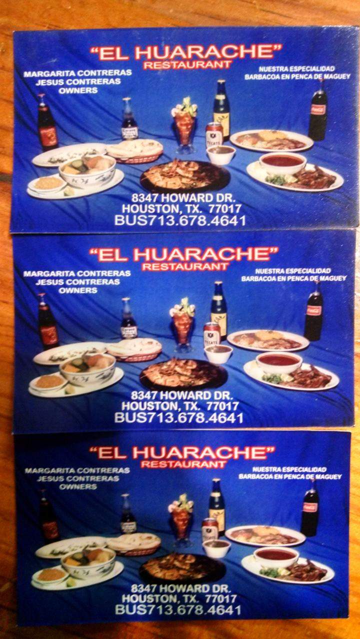 El Huarache Restaurant - Houston, TX menu_pic