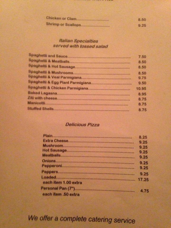 Ontario Hotel - Norwich, NY menu_pic