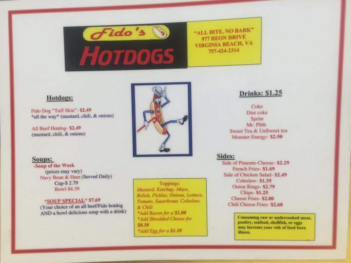 Fido's hotdogs - Virginia Beach, VA
