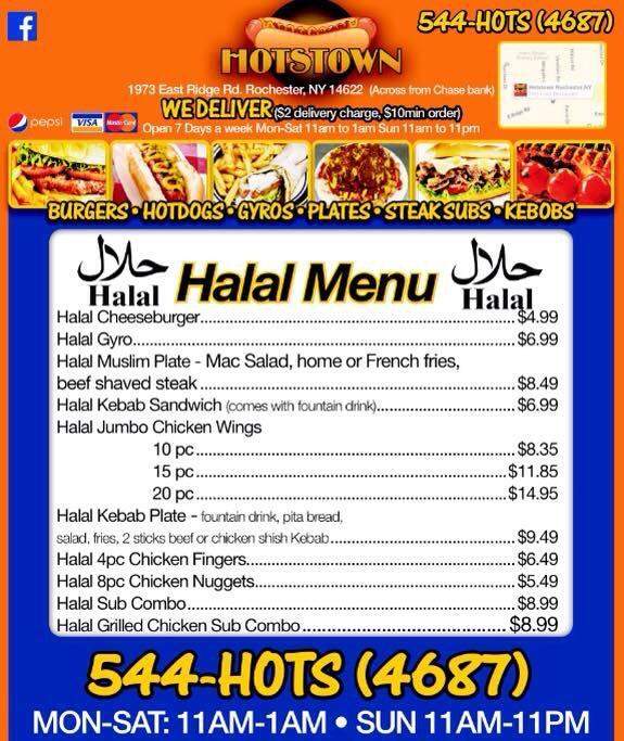 Hotstown Hots & Pizza - Rochester, NY menu_pic