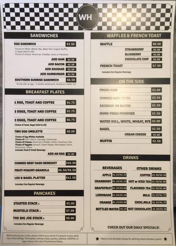 White Hut - Longmeadow, MA menu_pic