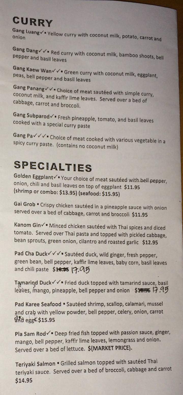 Corner Thai Cafe - Westerly, RI menu_pic