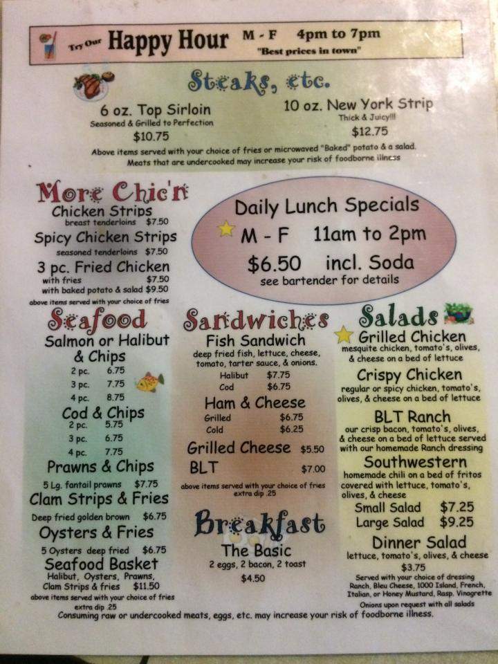 Soundview Tavern - Everett, WA menu_pic