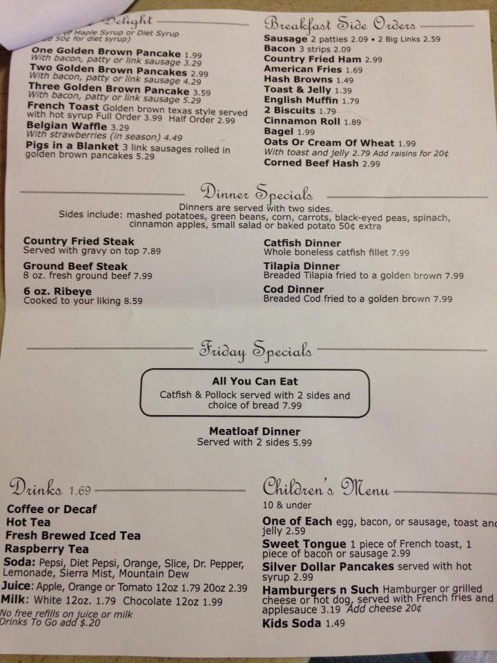 Kumar's Kafe - Wood River, IL menu_pic