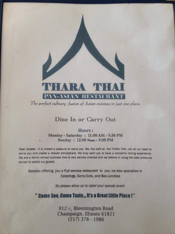 Thara Thai Restaurant - Champaign, IL