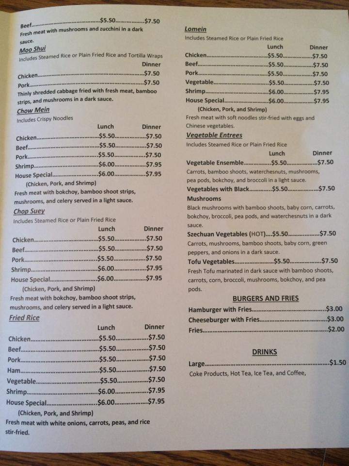 Chee Peng - Ithaca, MI menu_pic