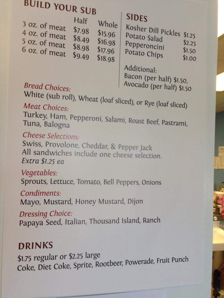 Aloha Sub Kalihi - Honolulu, HI menu_pic