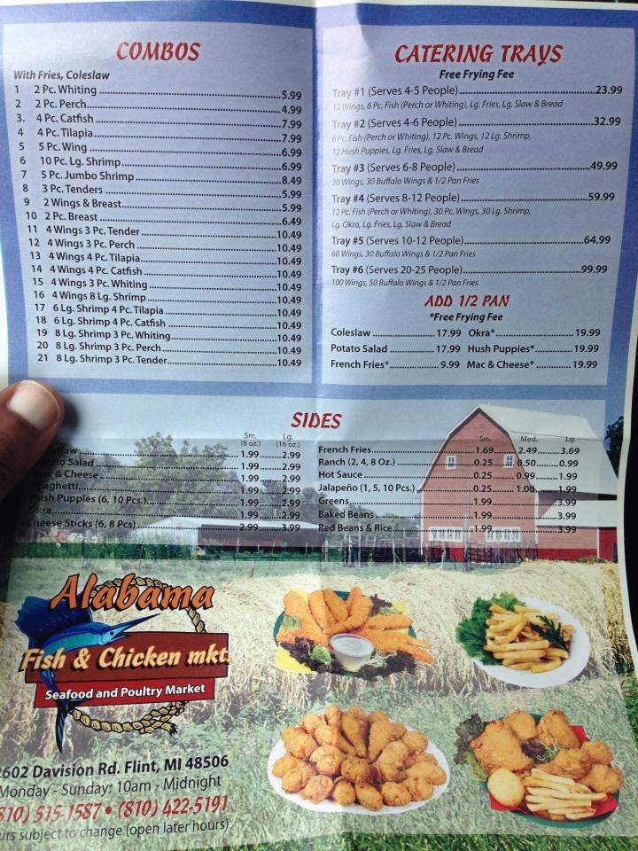 Alabama Fish Chicken - Flint, MI menu_pic
