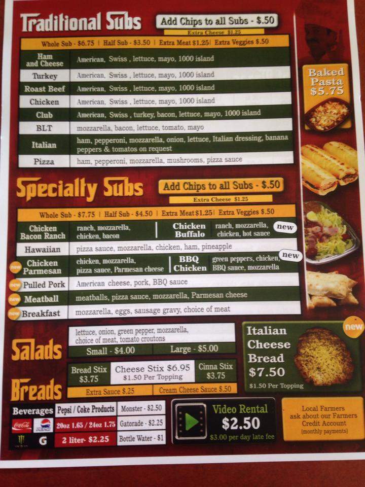 Village Pizzeria - Maple Rapids, MI menu_pic