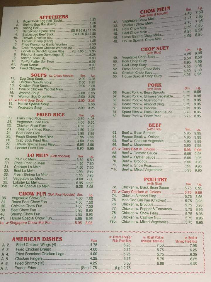 Great Wall - Mechanicsburg, PA menu_pic