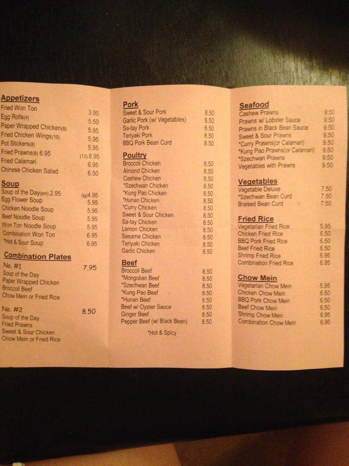 A Taste Of The Orient - Sacramento, CA menu_pic