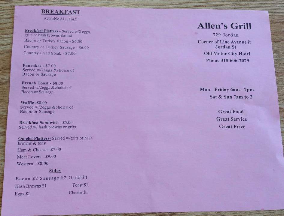 Allen's Grill - Shreveport, LA