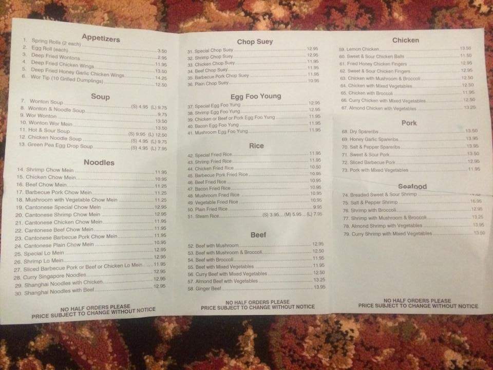 Silver River Restaurant - Milk River, AB menu_pic