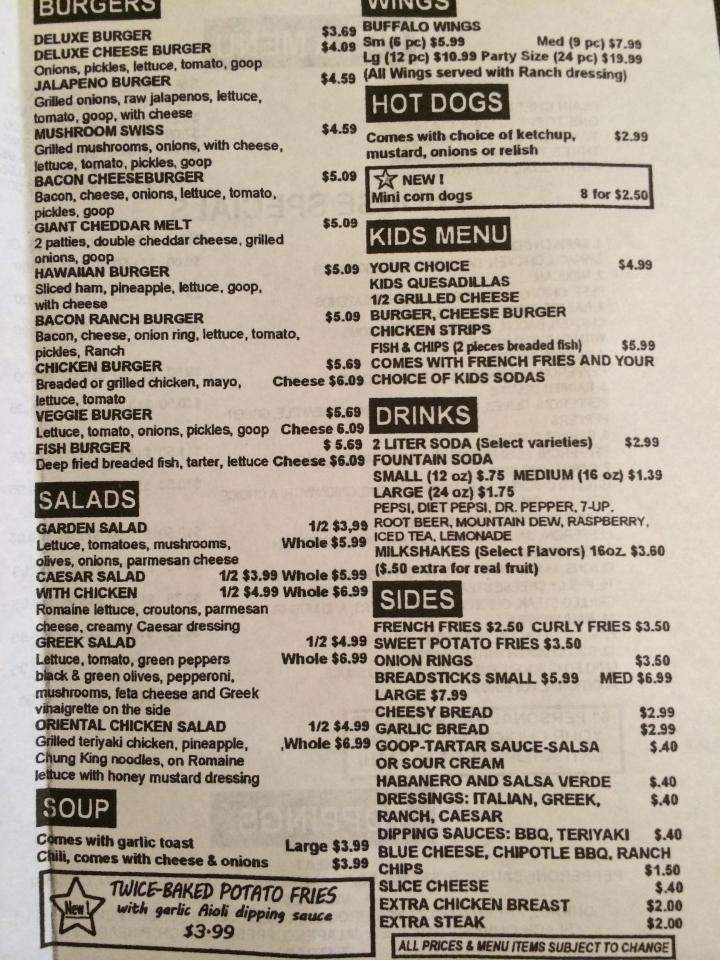Rainier Pizza & Espresso - Rainier, WA menu_pic