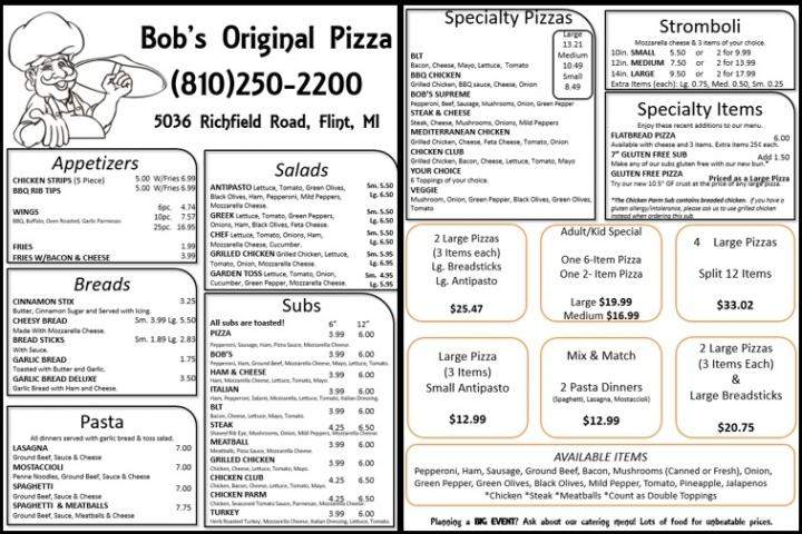 Bob's Original Pizza - Flint, MI