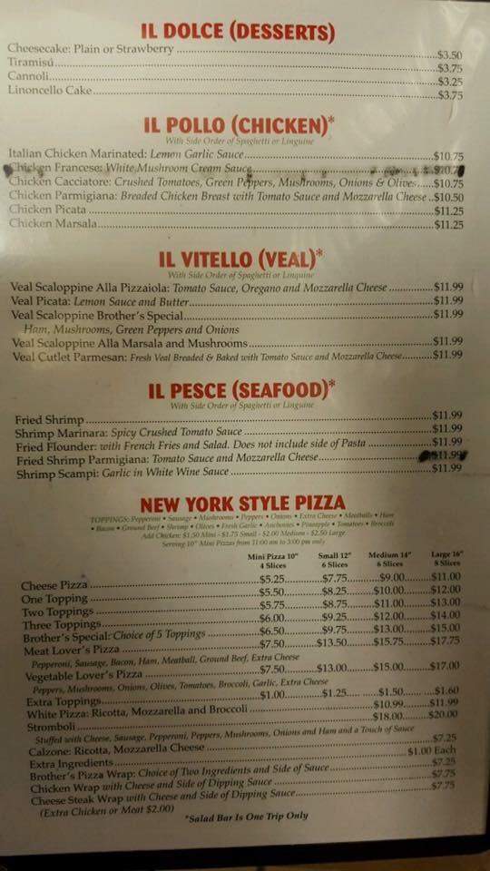 Brother's Pizza & Italian - Blackstone, VA