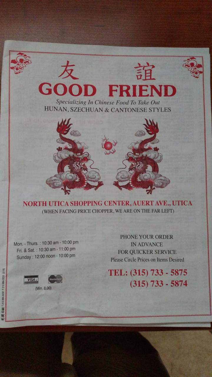 Good Friend Chinese Restaurant - Utica, NY