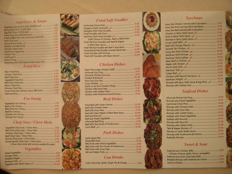 Dragon Tavern Restaurant - Ottawa, ON menu_pic