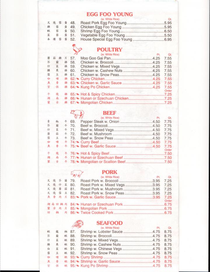 Panda Garden - Cleveland, TN menu_pic