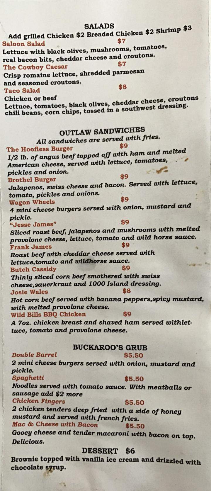 Sunset Pizzeria - Okatie, SC menu_pic