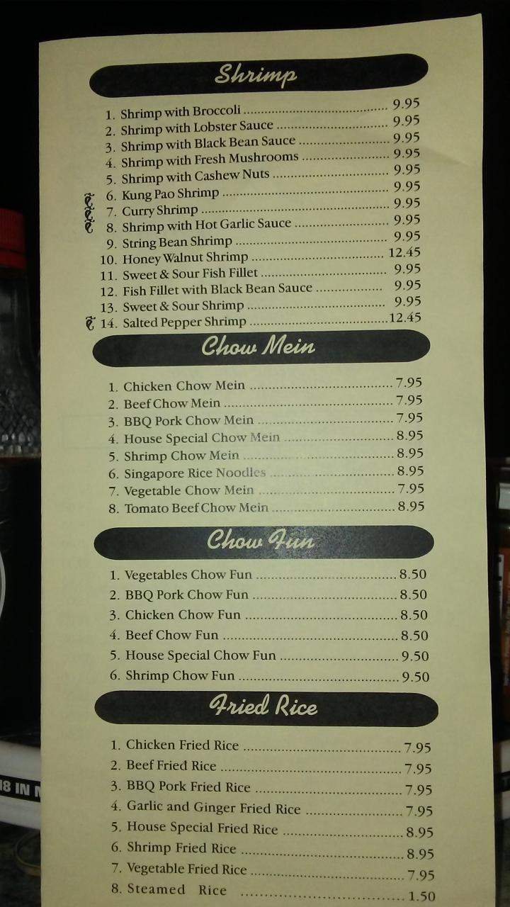 Flying Wok - Sacramento, CA menu_pic