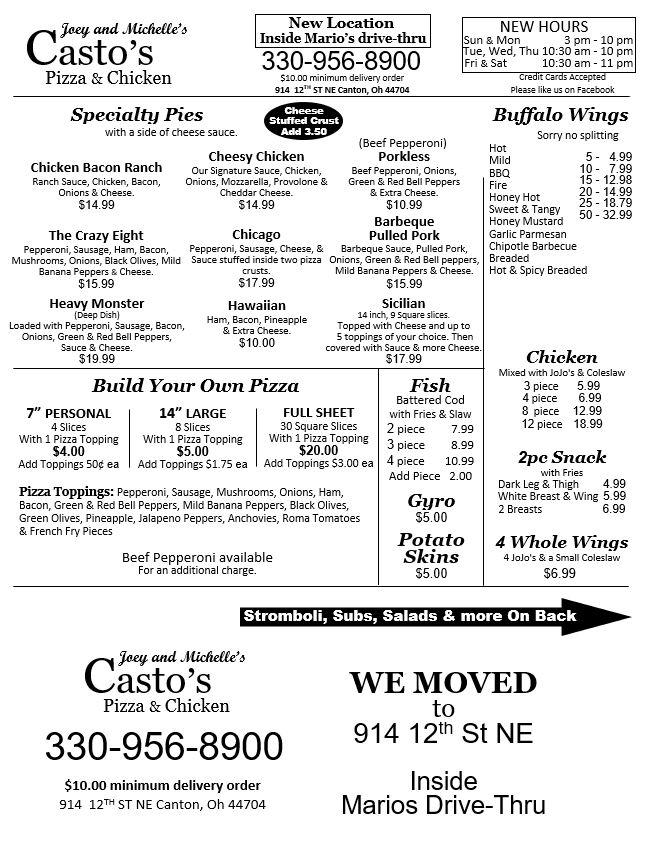 Casto's Pizza - Canton, OH