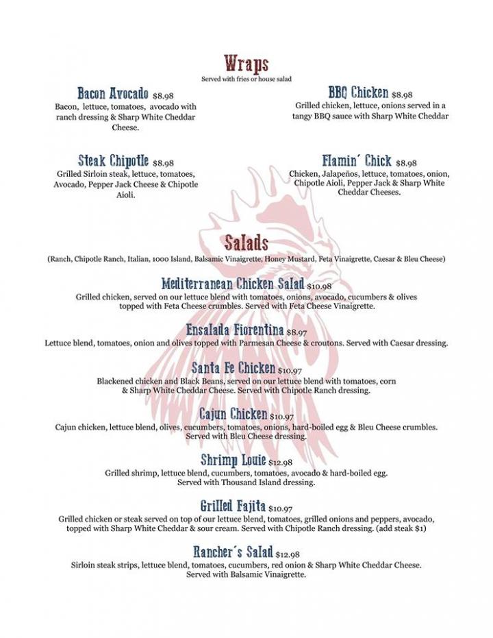 Red Rooster - Omak, WA menu_pic
