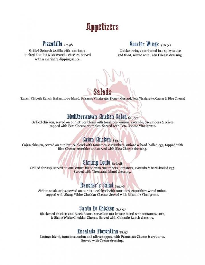 Red Rooster - Omak, WA menu_pic