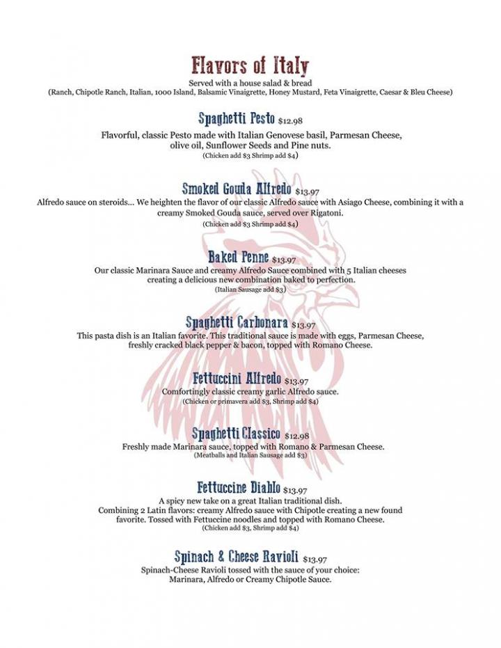 Red Rooster - Omak, WA menu_pic