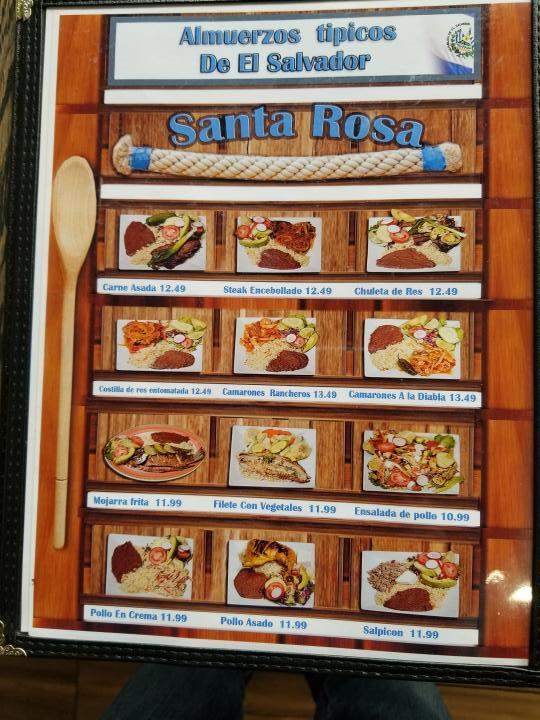 Santa Rosa Restaurant - Los Angeles, CA menu_pic
