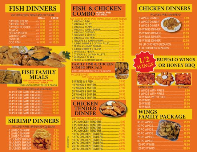 Junior Fish & Chicken - Indianapolis, IN menu_pic
