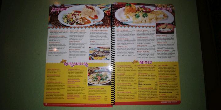 El Sombrero Mexican Grill Bar - Gray, GA menu_pic