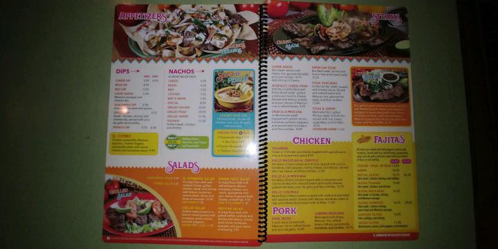 El Sombrero Mexican Grill Bar - Gray, GA menu_pic