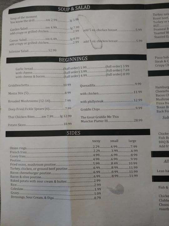 Griddle Me This - Deseronto, ON menu_pic