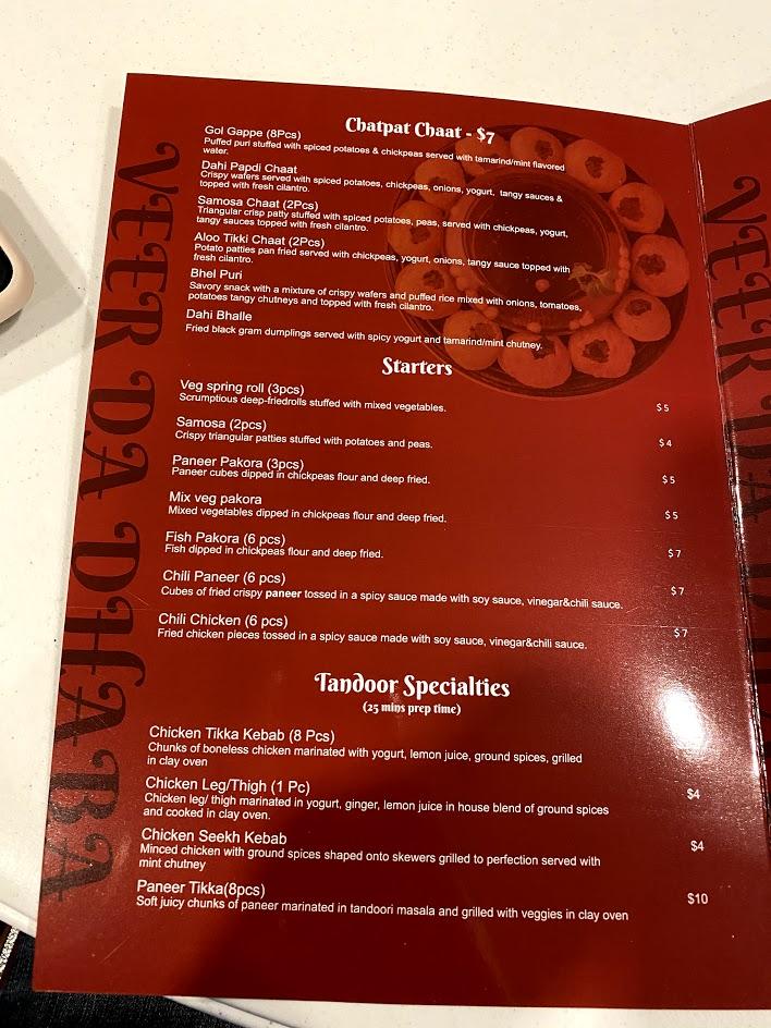 Veer Da Dhaba - Antioch, CA menu_pic