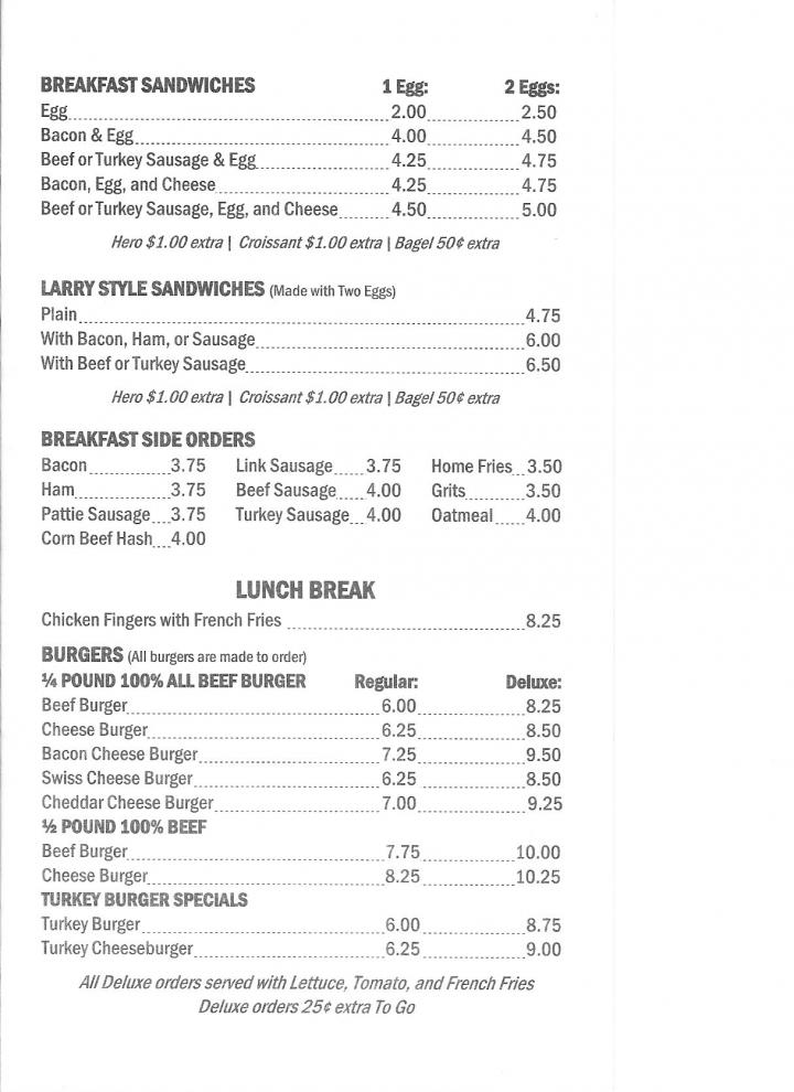 Sugar Bowl - Mount Vernon, NY menu_pic