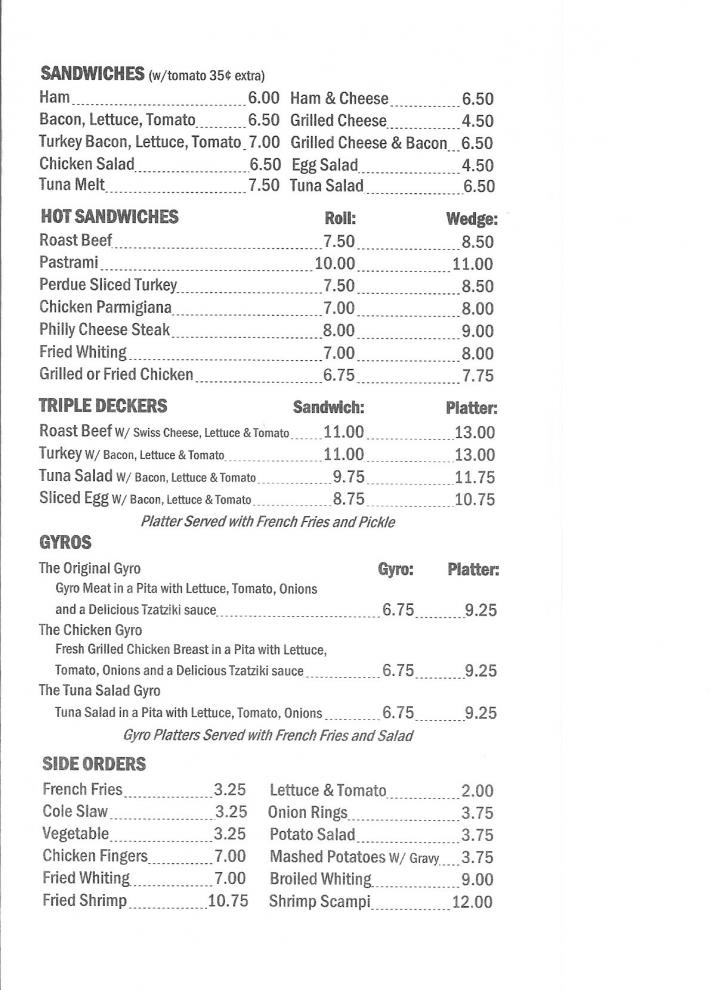 Sugar Bowl - Mount Vernon, NY menu_pic