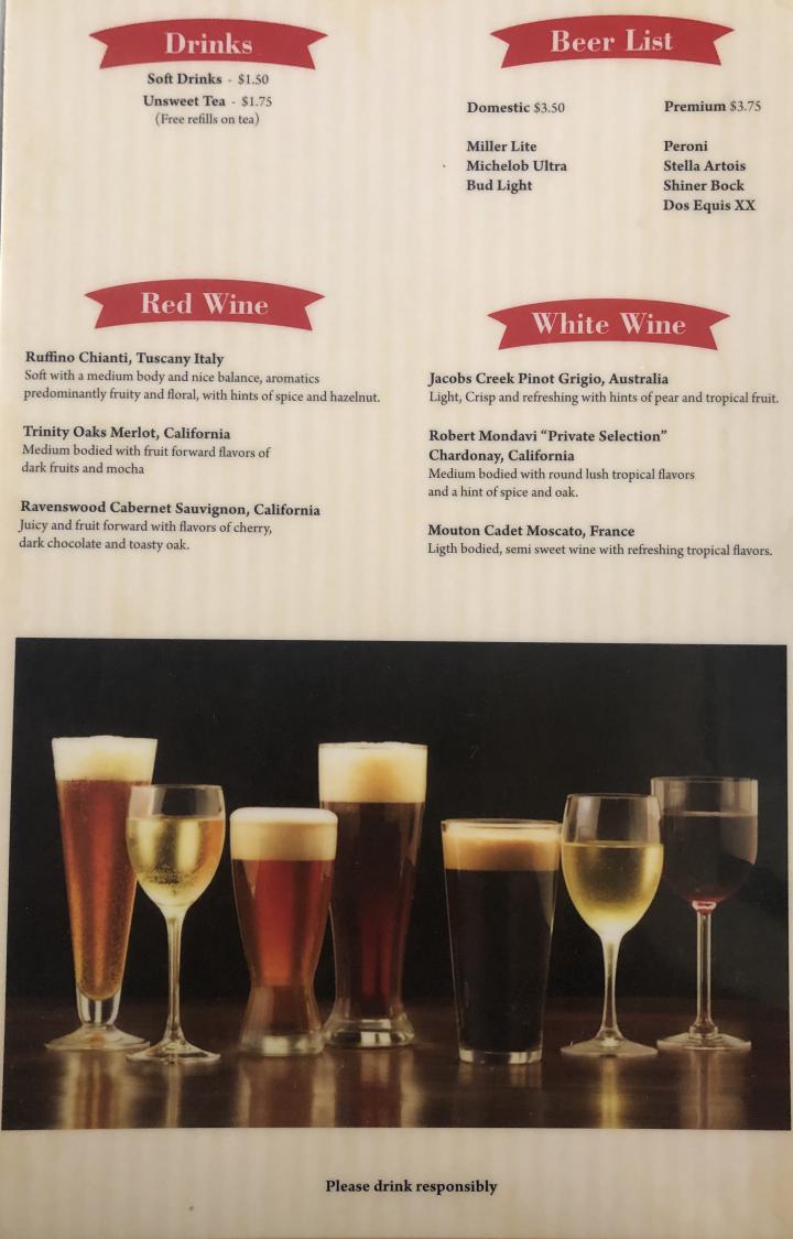 Figlios Pizzeria - San Antonio, TX menu_pic