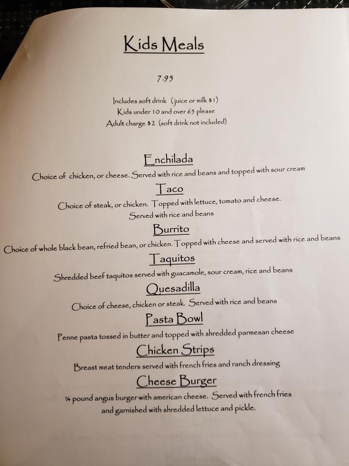 Cascada - Placerville, CA menu_pic